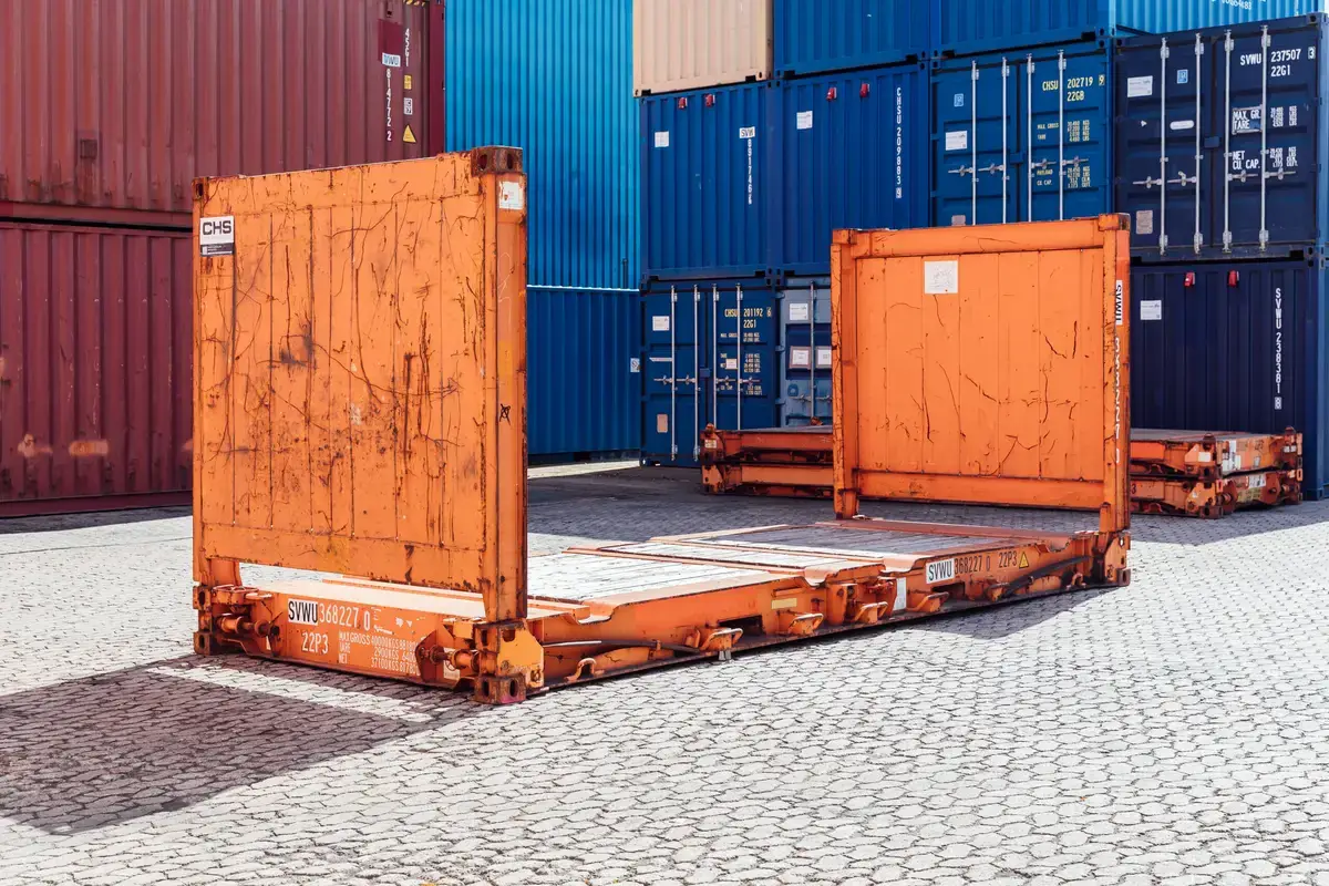 Piattaforma Piana Usata di Container di 20 Piedi