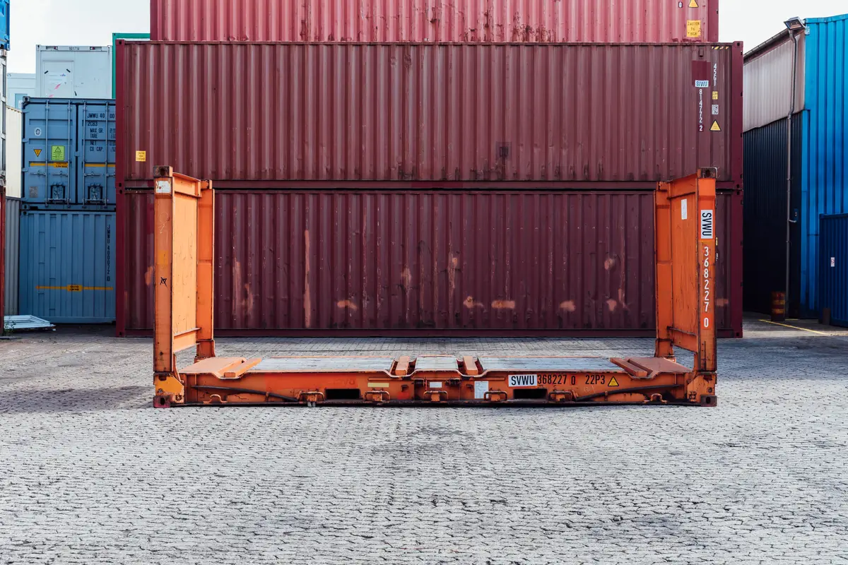 Piattaforma Piana Usata di Container di 20 Piedi - immagine 4