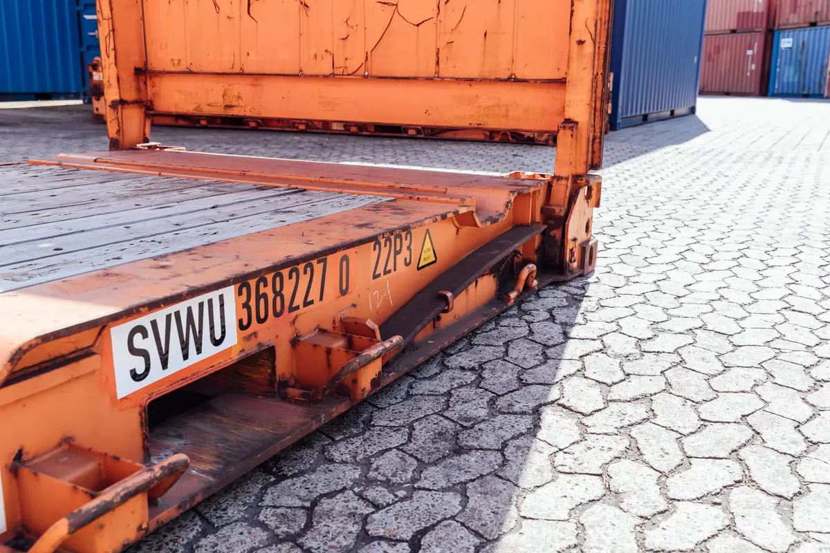 Piattaforma Piana Usata di Container di 20 Piedi - immagine 9