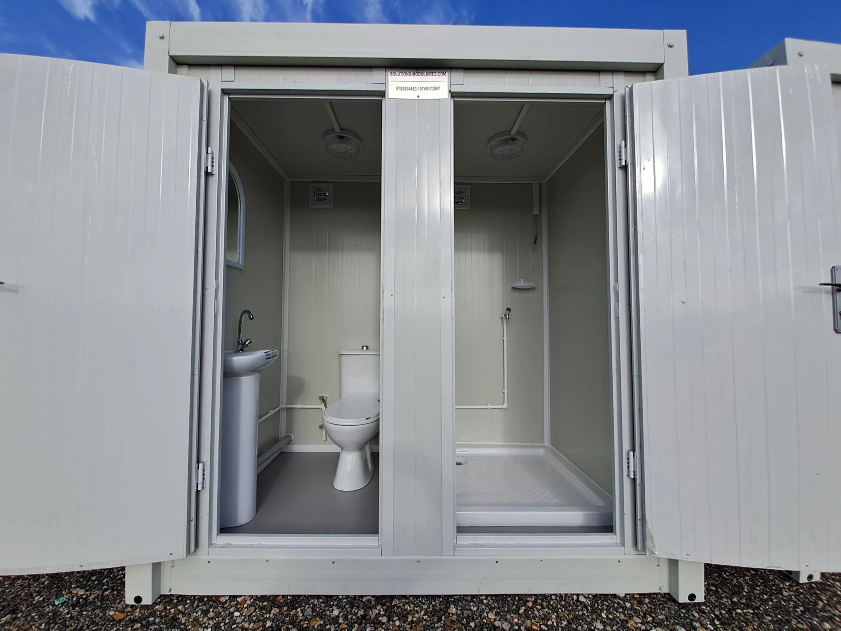 Modulo Sanitario WC + lavabo + doccia - immagine 2