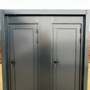 Container Sanitario WC + Lavabo + Doccia collegabile – grigio
