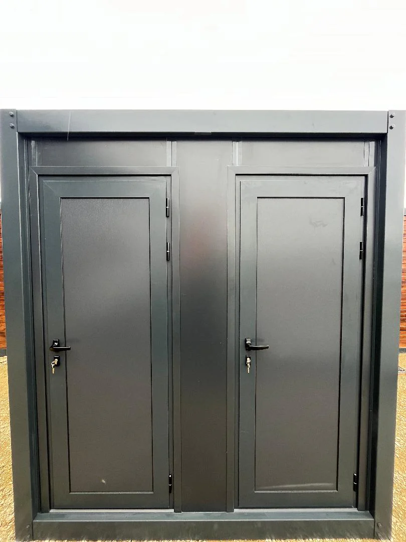 Container Sanitario WC + Lavabo + Doccia collegabile – grigio