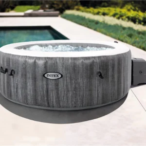 Intex PureSpa Deluxe legno Grigio – 63″ x 21″