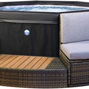 NetSpa Octopus SP-OCT165/MOB2 – Spa Semirigido con Mobili Integrati (4-6 Persone)